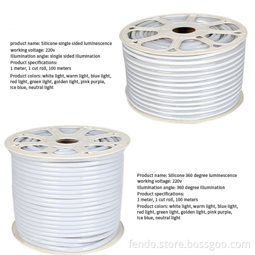 220V RGB 5050 LED Strip - Flexible, Waterproof IP67, APP Control Rope Light